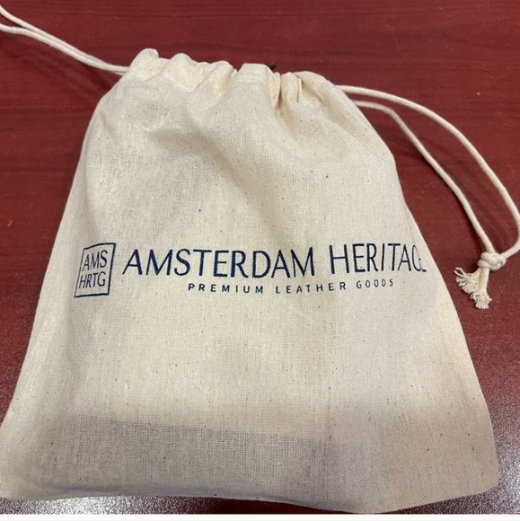 Amsterdam Heritage Leather/Cotton Tote Shopping Bag - Picture 7 of 7